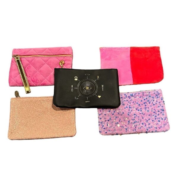Ipsy Bags 5 count Makeup Bags - Picture 1 of 4
